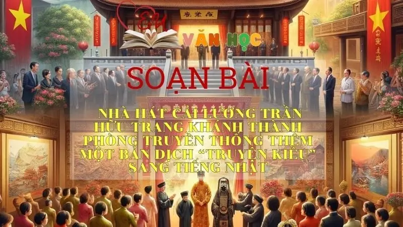 Soạn bài Nhà hát Cải lương Trần Hữu Trang khánh thành phòng truyền thống Thêm một bản dịch Truyện Kiều sang tiếng Nhật - Ngữ văn 10 Chân trời sáng tạo