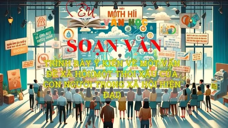 Soạn bài Trình bày ý kiến về một vấn đề xã hội (một thói xấu của con người trong xã hội hiện đại) - Ngữ văn 8 Kết nối tri thức