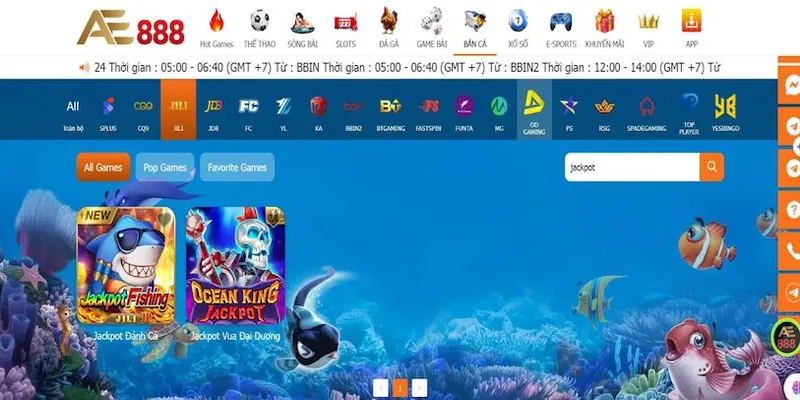 Tìm hiểu về giao diện game Bắn cá đổi thưởng AE888