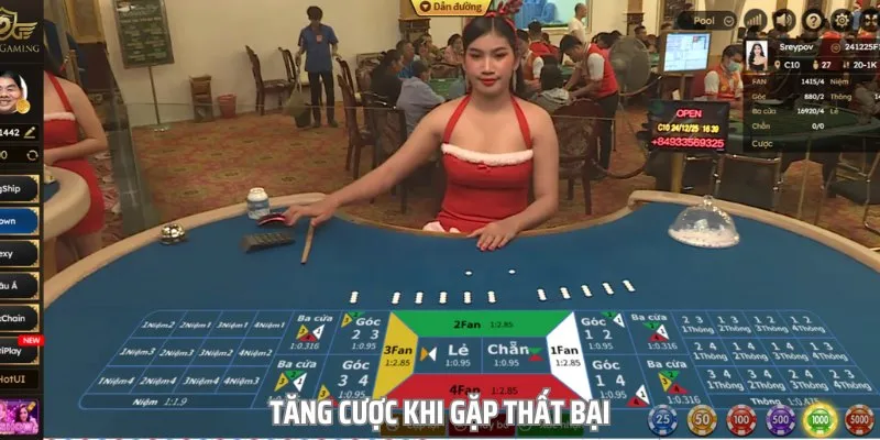 Tăng cược khi gặp thất bại là phương pháp phù hợp với người mới Tăng cược khi gặp thất bại là phương pháp phù hợp với người mới
