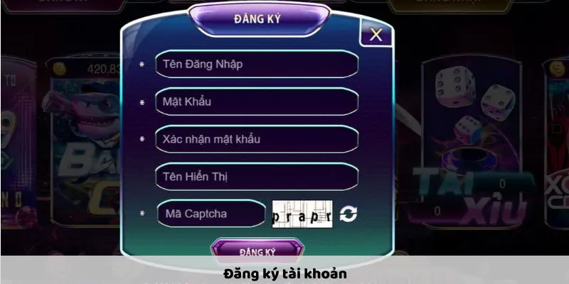 Đăng ký tài khoản Đăng ký tài khoản