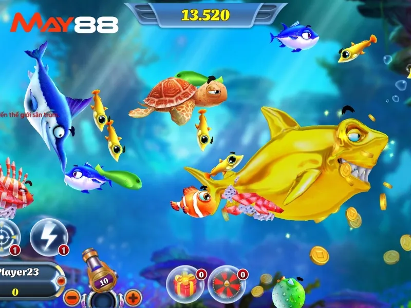 Bắn cá tại May88 là trò chơi giải trí trực tuyến thu hút đông đảo người chơi