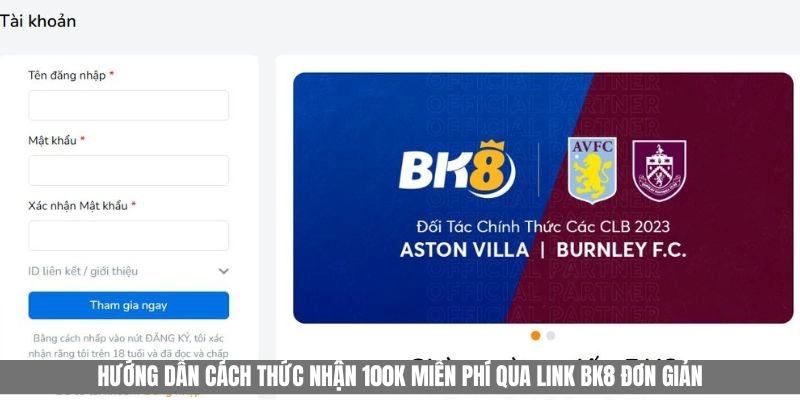 Kiểm tra kỹ thông tin khởi tạo tài khoản để nhận thưởng 100K thành công