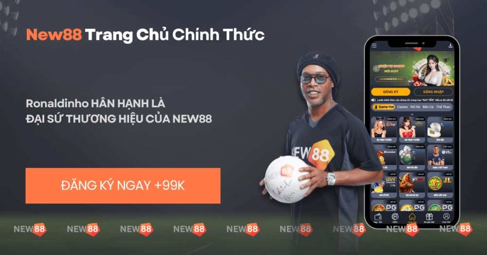 Ứng dụng New88 trên điện thoại, giao diện thân thiện và các ưu đãi độc quyền dành cho người dùng app.