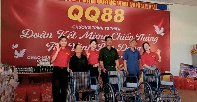 Hoạt động thiện nguyện QQ88 quy tụ nhân viên và người chơi.