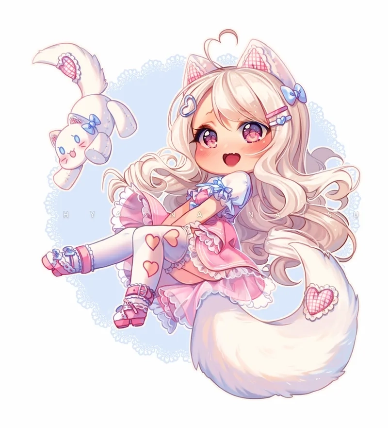 Ảnh chibi cute avatar cute nét vẽ ngộ nghĩnh kawaii 
