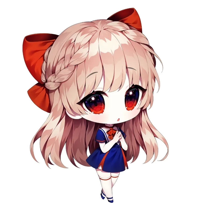 Cute chibi avatar nét vẽ ngộ nghĩnh dễ thương 