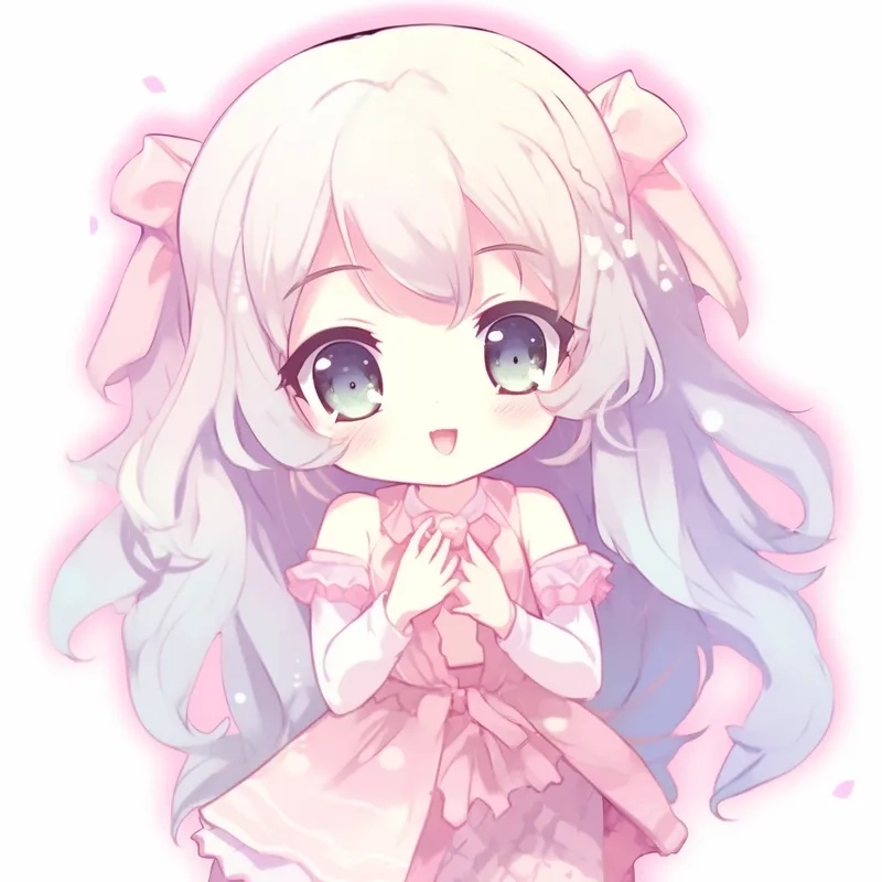 Avatar cặp cute chibi phong cách kawaii đáng yêu 