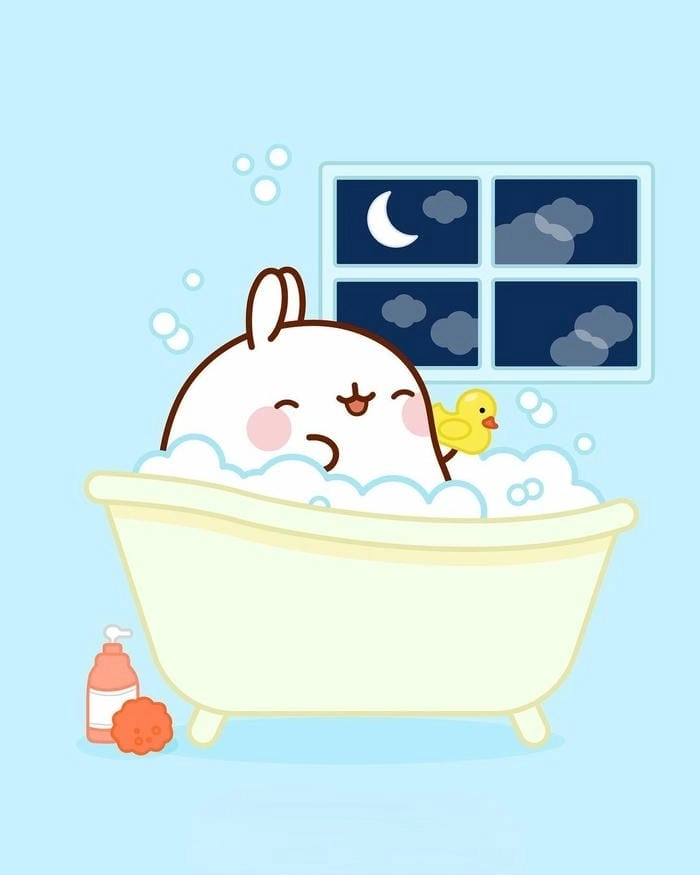 Thỏ cute hình chibi nét vẽ ngộ nghĩnh đáng yêu 