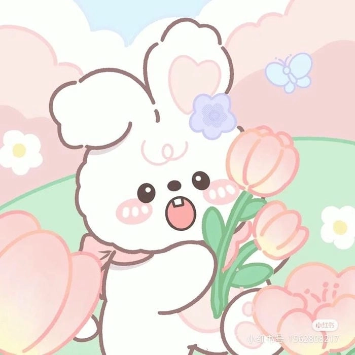 Chibi cute thỏ phong cách kawaii đáng yêu 