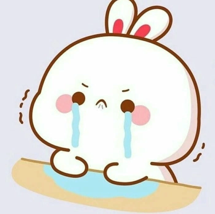 Con thỏ cute đáng yêu nét vẽ ngộ nghĩnh kawaii 