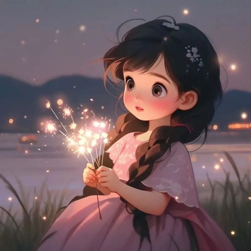 Avatar anime girl chibi cute phong cách Nhật Bản 