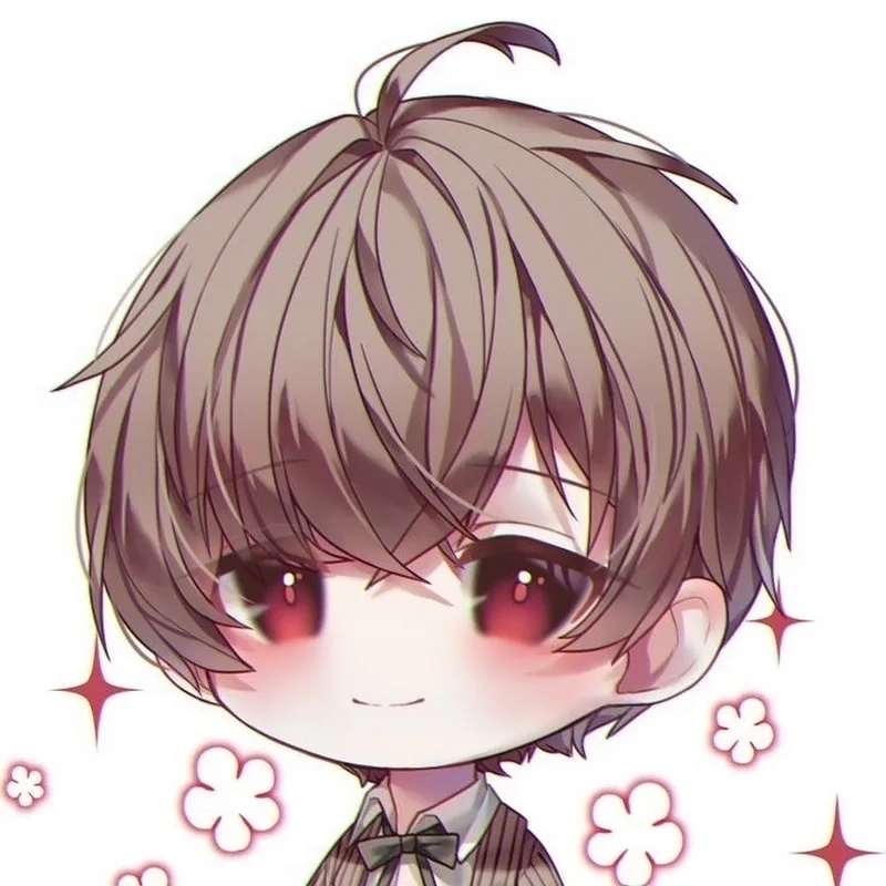 Avatar nam chibi cute thần thái dễ thương kawaii 