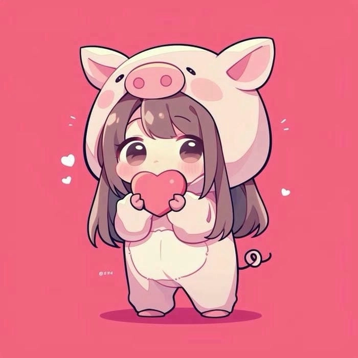 Avatar anime girl cute chibi thần thái kawaii 