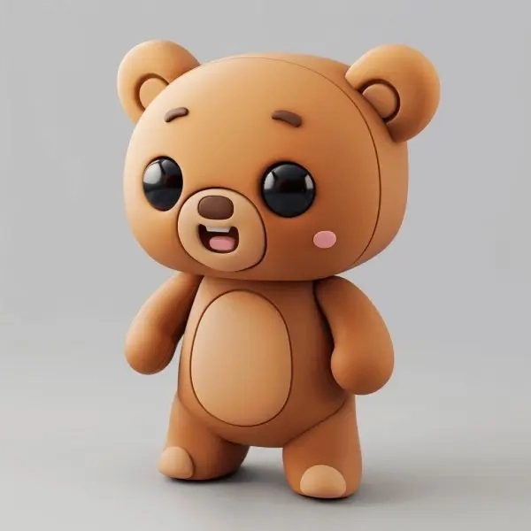 Anime chibi avatar gấu cute nét vẽ Nhật Bản kawaii 