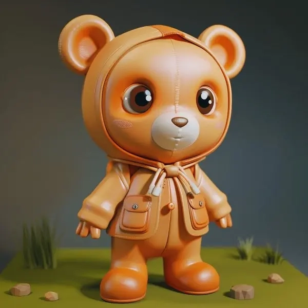 Hình ảnh chibi avatar gấu cute phong cách kawaii 
