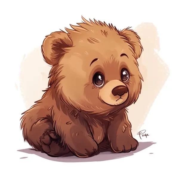 Chibi avatar gấu cute thần thái ngộ nghĩnh kawaii 
