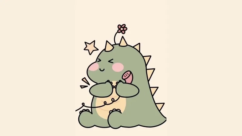 Vẽ khủng long chibi hướng dẫn chi tiết phong cách vui nhộn 