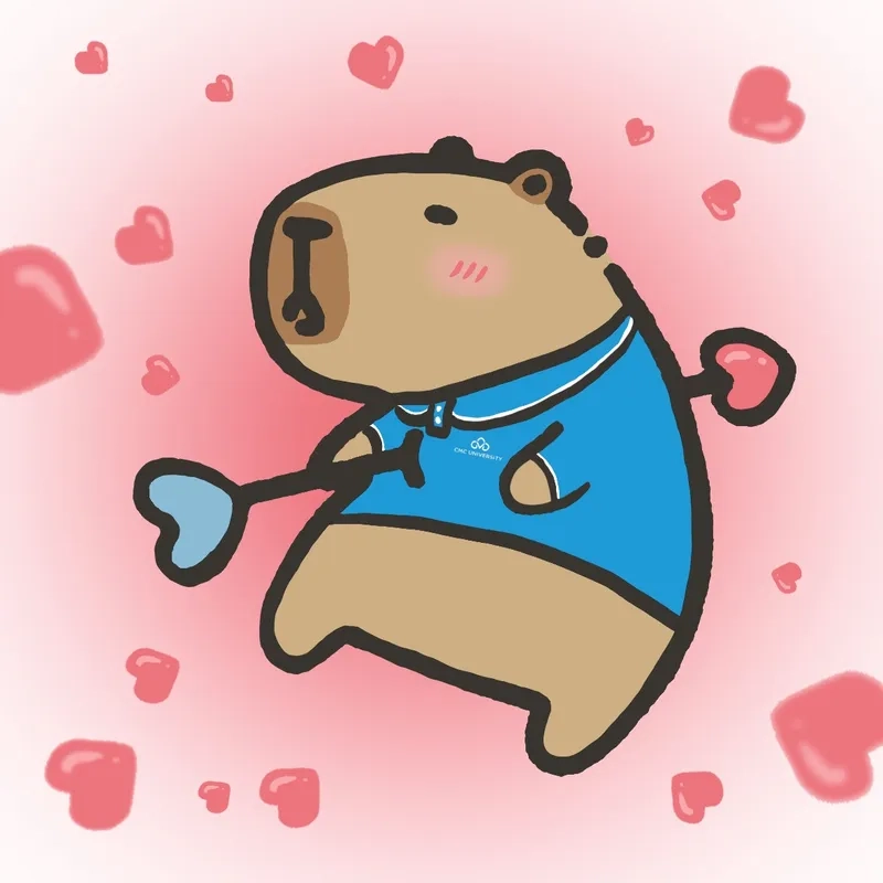 Capybara chibi avatar phong cách ngộ nghĩnh dễ thương
