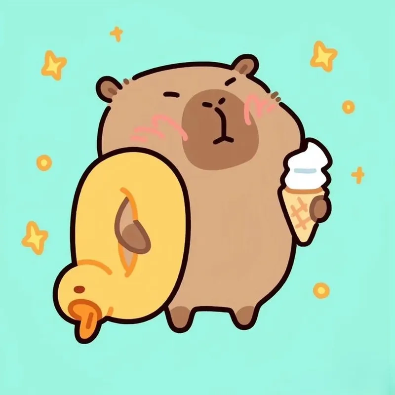 Cách vẽ capybara chibi đơn giản cho người mới