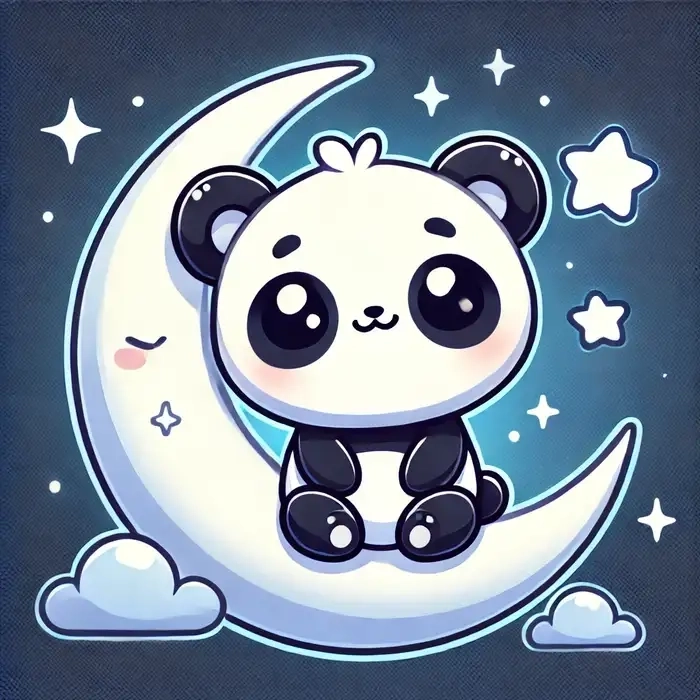 Gấu trúc chibi cute phong cách ngộ nghĩnh kawaii 