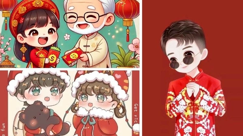 Ý nghĩa về chibi Tết đầy cảm hứng