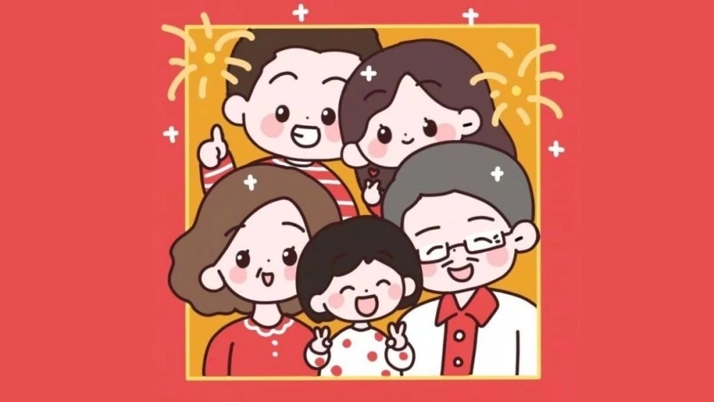 Hình chibi cute Tết nét vẽ ngộ nghĩnh kawaii 