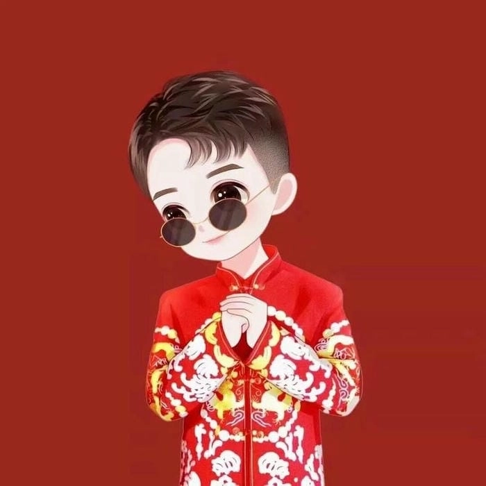 Hình ảnh chibi Tết phong cách kawaii truyền thống 