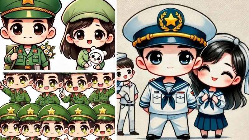Ý nghĩa về chú bộ đội chibi cảm động