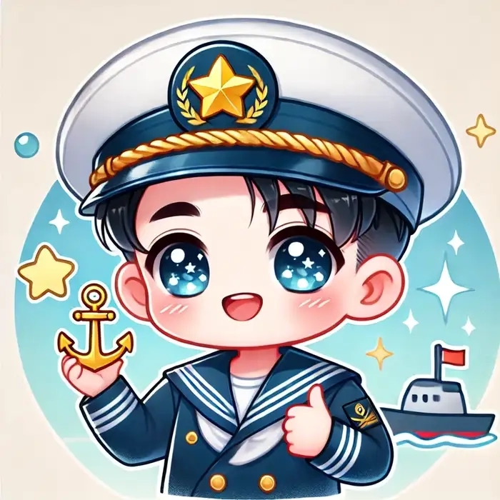 Hình ảnh chú bộ đội chibi phong cách kawaii 