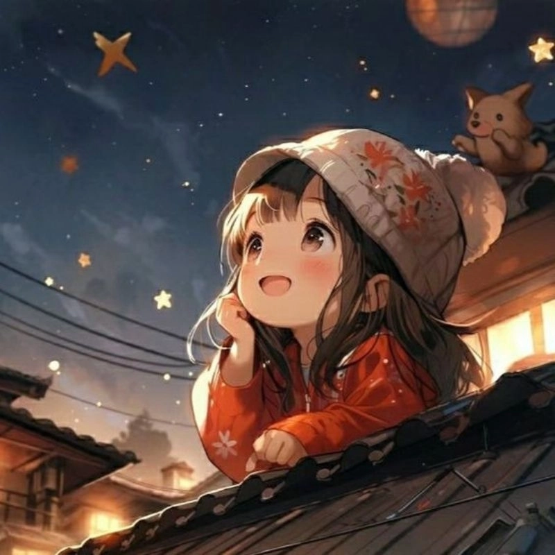 Hình nền con gái chibi cho điện thoại kawaii 