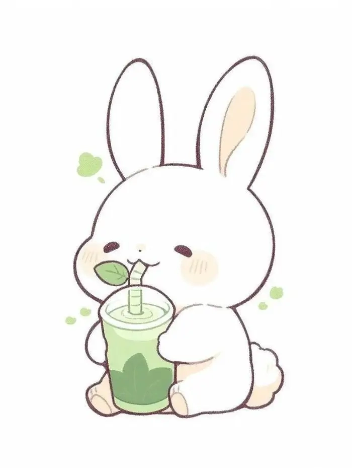Dễ thương thỏ chibi cute thần thái kawaii đáng yêu 
