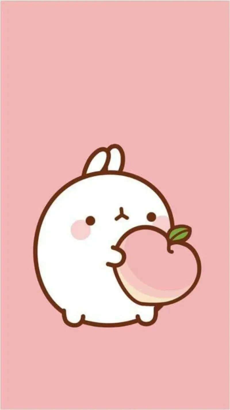 Con thỏ cute nét vẽ dễ thương phong cách kawaii 