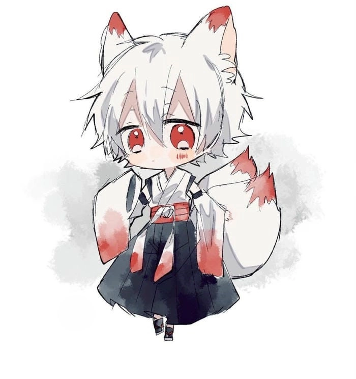 Anime chibi nam cute phong cách Nhật Bản kawaii 