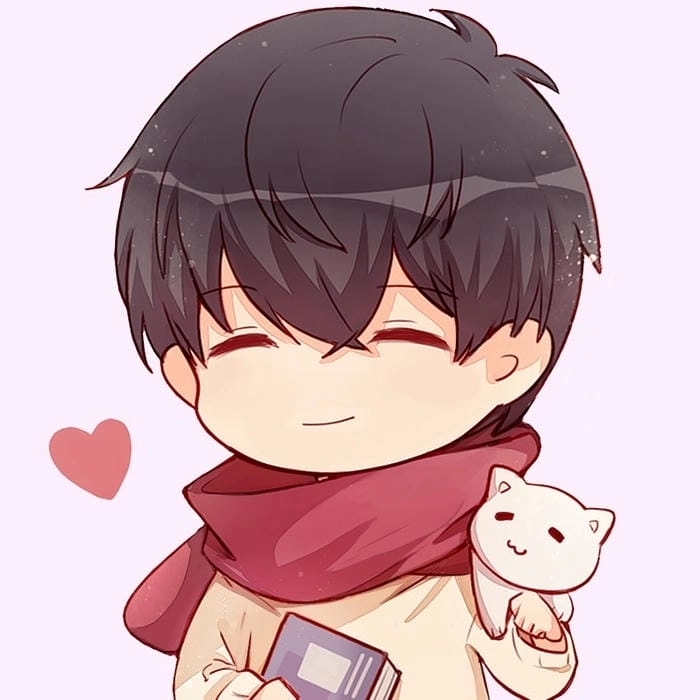 Hình anime chibi nam cute nét vẽ tinh tế kawaii 