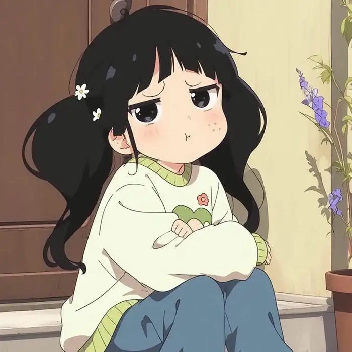 Ảnh anime chibi nữ cute thần thái dễ thương Nhật Bản 