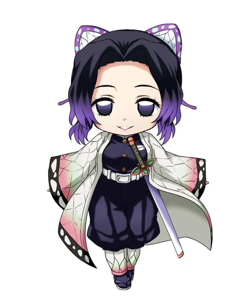 Cách vẽ Shinobu chibi siêu dễ ai cũng làm được