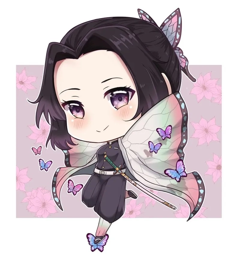 Hình Shinobu chibi anime tuyệt đẹp dành cho fan trung thành