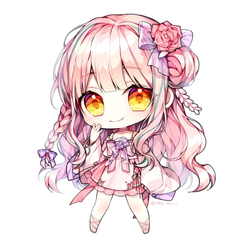 Thêm phần dễ thương với hình nền con gái chibi độc đáo