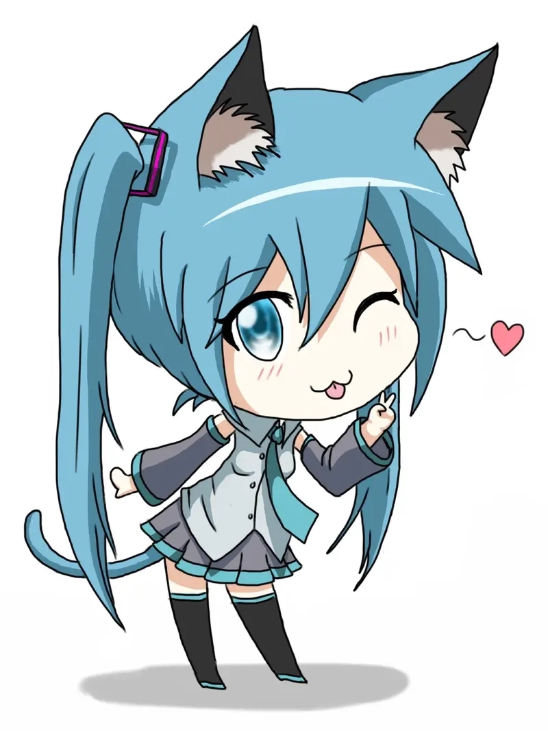 Kết hợp hoàn hảo với hình nền anime cute chibi cực chất