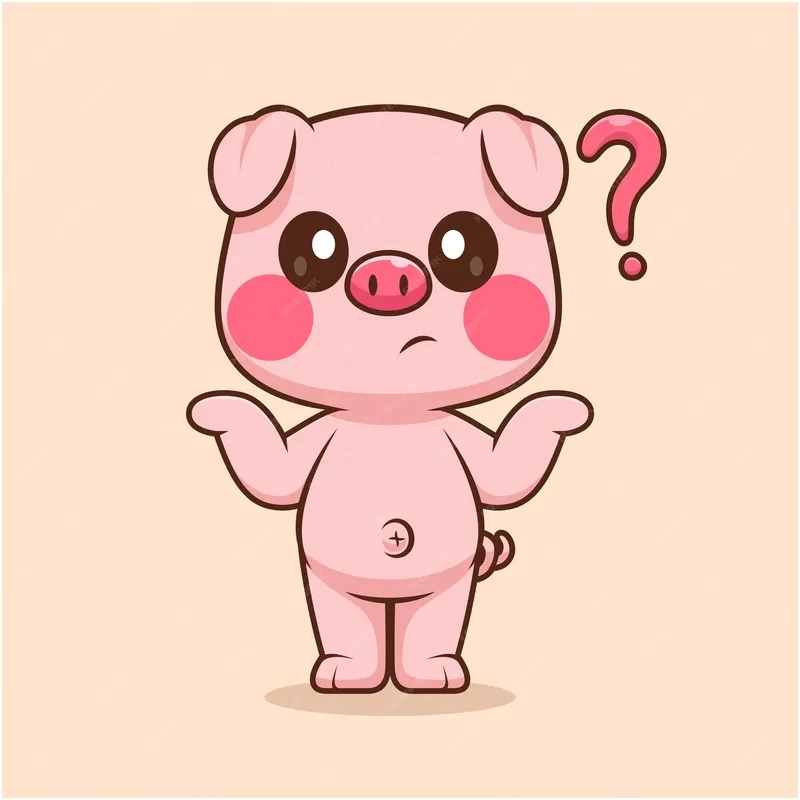 Chibi heo mang nét dễ thương khiến bạn không thể rời mắt