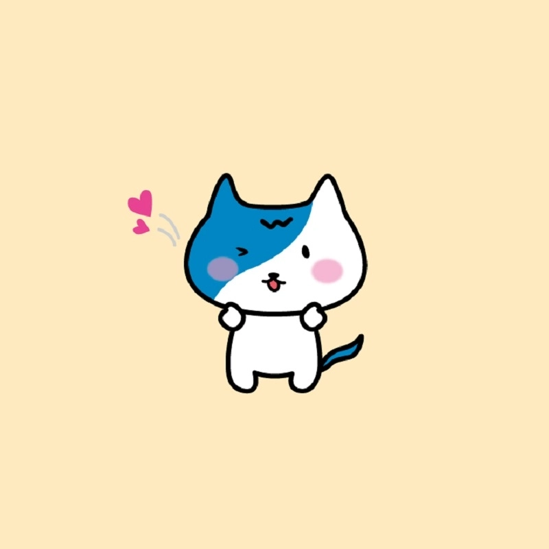 Avatar cute hình nền mèo chibi cho điện thoại 