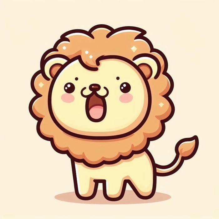 Vẽ cung Sư Tử chibi hướng dẫn đơn giản đáng yêu 