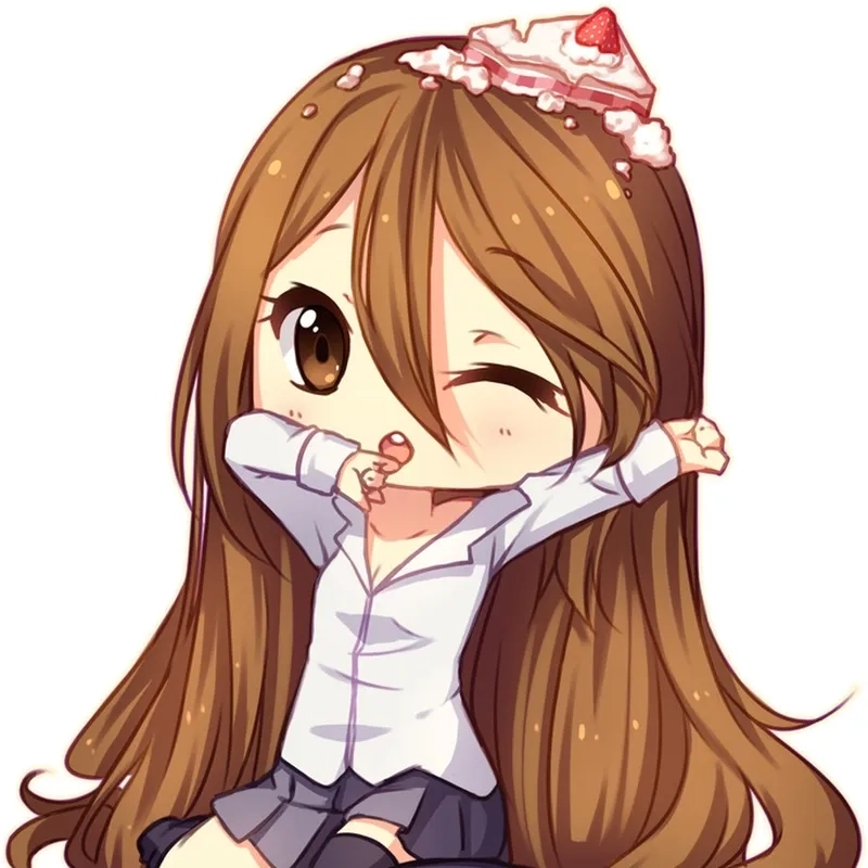 Dễ thương tinh tế trong từng hình ảnh cô gái cute chibi