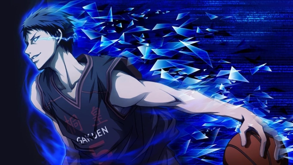 Hình ảnh Aomine Anime thần thái chuẩn tuyển thủ bóng rổ