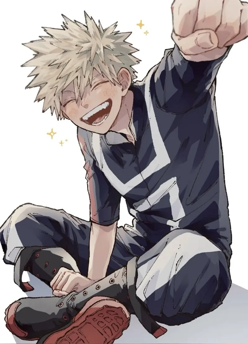 Anime bakugo thể hiện tính cách nóng nảy nhưng quyết đoán