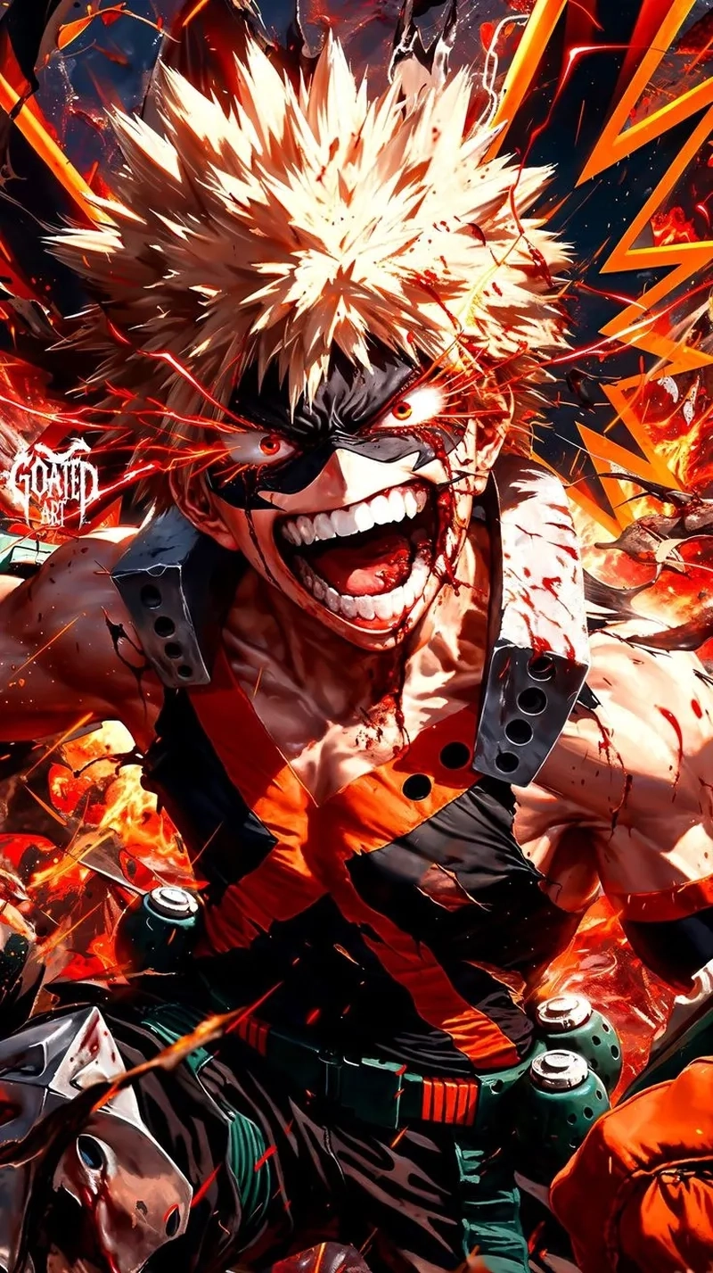 Anime bakugou nổi bật với năng lượng chiến đấu không bao giờ cạn