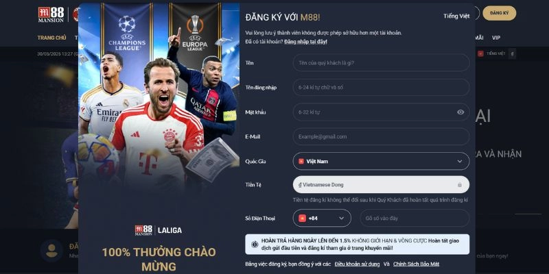 Đăng ký tài khoản để chơi cá cược thuận tiện hơn