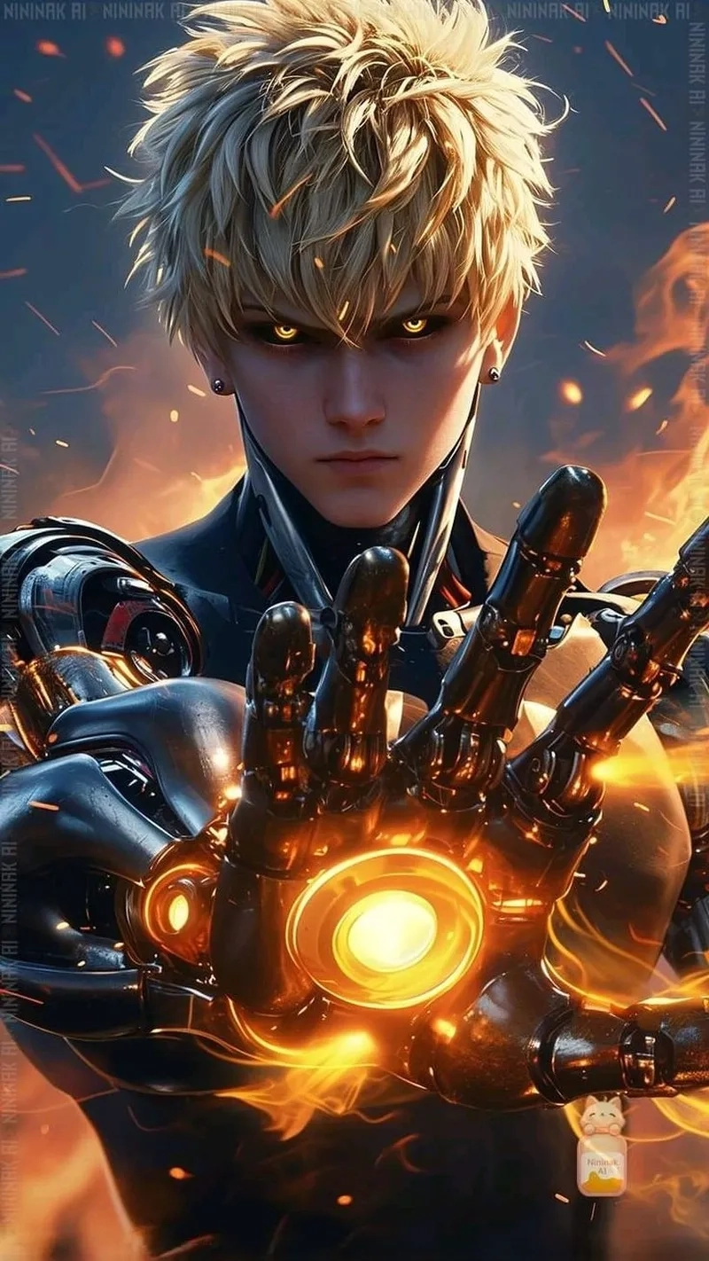 Tạo hình cực chất và bốc lửa của Anime Genos