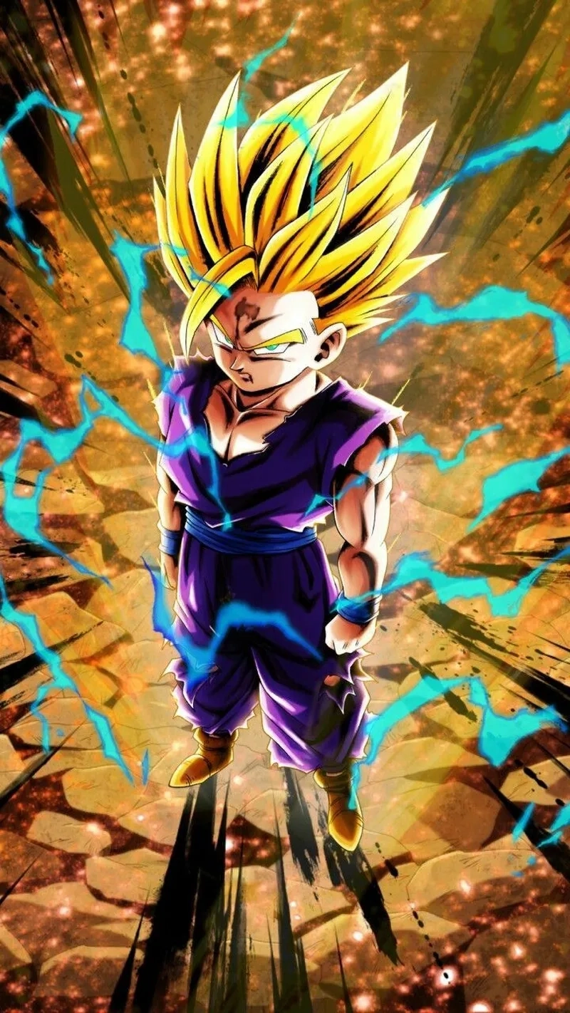 Gohan hair có sự thay đổi rõ rệt theo từng trạng thái sức mạnh
